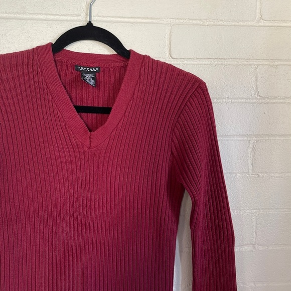 🍀3/50 BUFFALO Ribbed V-Neck Sweater (M) - Picture 10 of 10